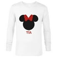 thumbnail image 1 of Disney Minnie Mouse Tía Aunt Red Bow Family Día de la Madre - Long Sleeve T-Shirt for Men - Customized-White, 1 of 5