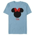 thumbnail image 1 of Disney Minnie Mouse Tía Aunt Red Bow Family Día de la Madre - Short Sleeve Blended T-Shirt for Adults - Customized-Ocean Blue, 1 of 5