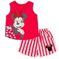 thumbnail image 1 of Disney Minnie Mouse Tank Top and French Terry Shorts Outfit Set Toddler to Big Kid, 1 of 5