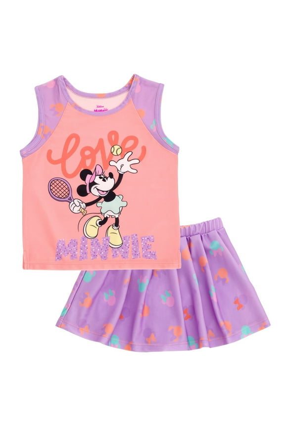 Minnie Mouse Tank Top and Pleated Skort Toddler to Big Kid