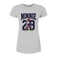 thumbnail image 1 of Disney - Minnie Mouse - Team Minnie Collegiate '28 - Juniors Fitted Graphic T-Shirt, 1 of 5