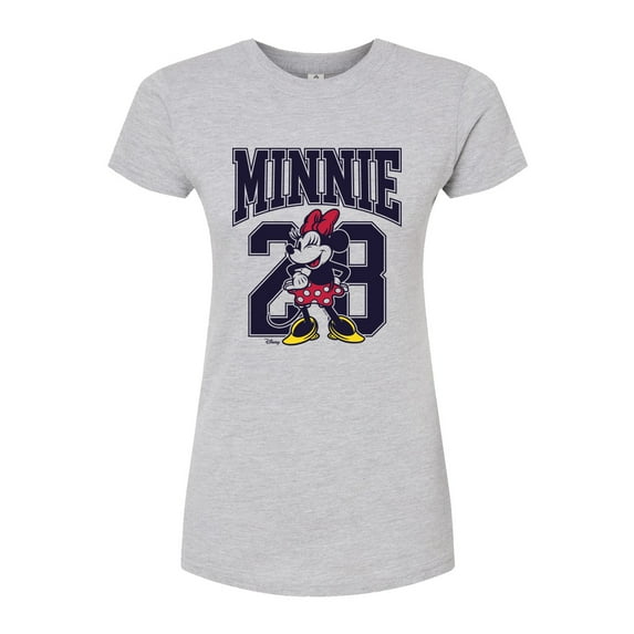 Disney - Minnie Mouse - Team Minnie Collegiate '28 - Juniors Fitted Graphic T-Shirt