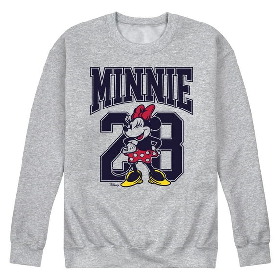 Disney - Minnie Mouse - Team Minnie Collegiate '28 - Men's Crew Neck Fleece Pullover