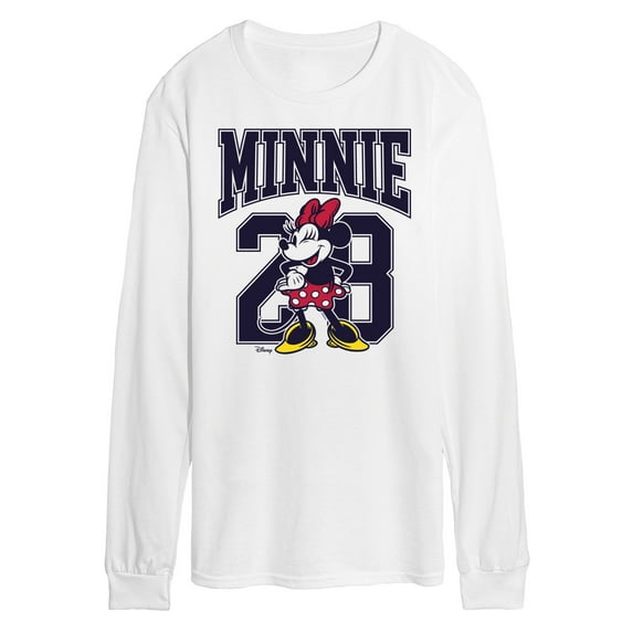 Disney - Minnie Mouse - Team Minnie Collegiate '28 - Men's Long Sleeve T-Shirt