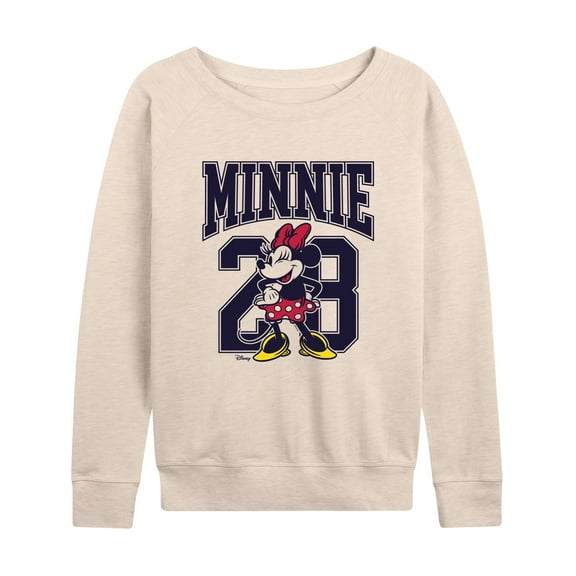 Disney - Minnie Mouse - Team Minnie Collegiate '28 - Women's Lightweight French Terry Long Sleeve Shirt