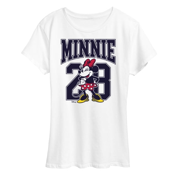 Disney - Minnie Mouse - Team Minnie Collegiate '28 - Women's Short Sleeve Graphic T-Shirt