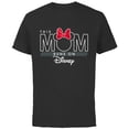 thumbnail image 1 of Disney Minnie Mouse This Mom Runs on Disney - Short Sleeve Cotton T-Shirt for Adults- Customized-Black, 1 of 5