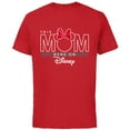 thumbnail image 1 of Disney Minnie Mouse This Mom Runs on Disney - Short Sleeve Cotton T-Shirt for Adults- Customized-Red, 1 of 5