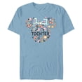thumbnail image 1 of Disney Minnie Mouse Tochter Icon Flowers German Family Trip- Short Sleeve Blended T-Shirt for Adults - Customized-Ocean Blue, 1 of 5