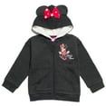thumbnail image 1 of Disney Minnie Mouse Toddler Boy Girl Fleece Zip Up Hoodie, 1 of 5