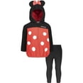 thumbnail image 1 of Disney Minnie Mouse Toddler Girls Zip Up Cosplay Fleece Jacket and Pants Infant to Toddler, 1 of 4