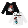 thumbnail image 1 of Disney Minnie Mouse Toddler Girls 2 Pack Long Sleeve T-Shirts Toddler to Big Kid, 1 of 5