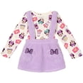 thumbnail image 1 of Disney Minnie Mouse Toddler Girls' 2-Piece Tee and Suspender Skirt Set Lilac, 1 of 5