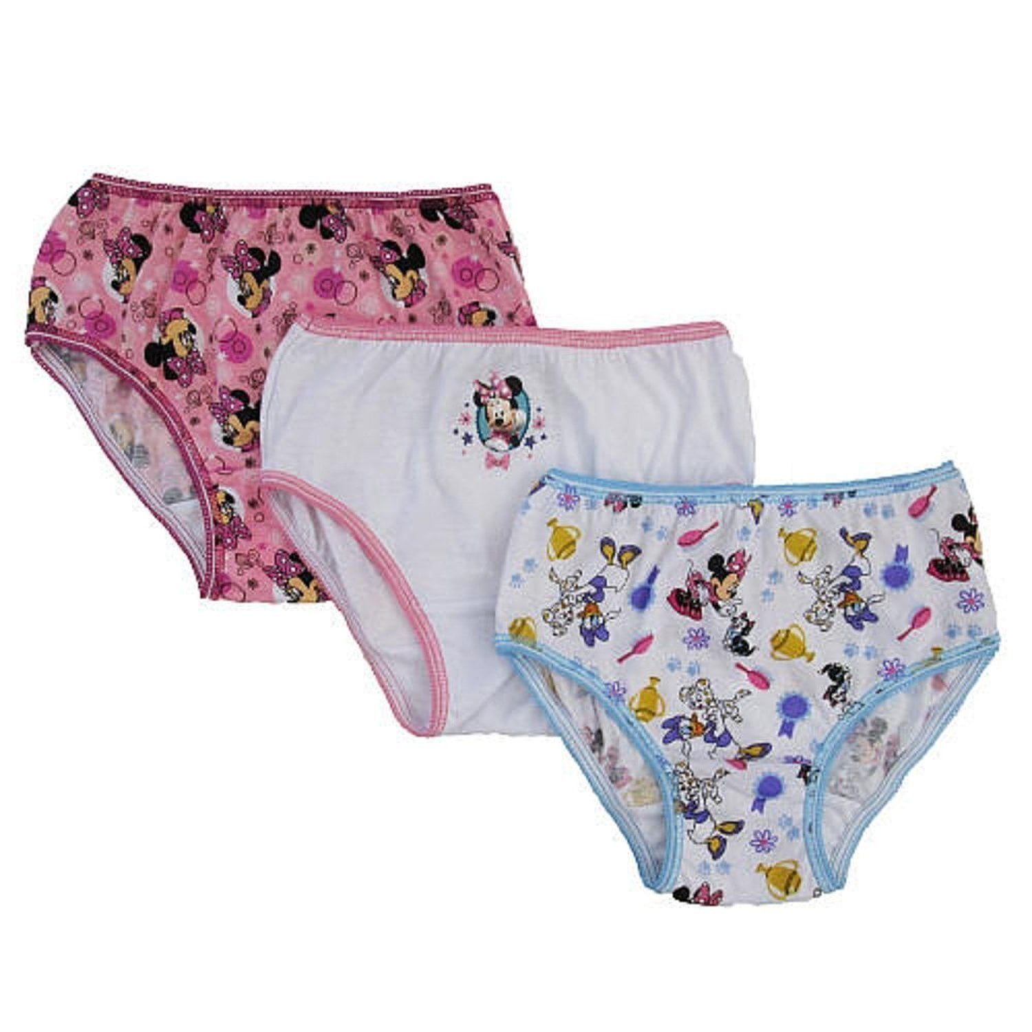 Disney Minnie Mouse Toddler Girls' 3 Pack Underwear Panties
