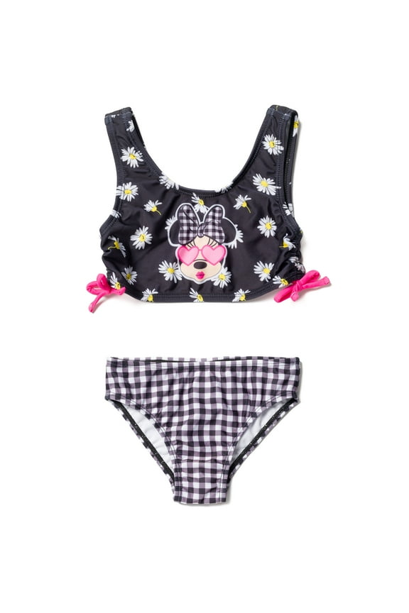 Minnie Mouse Toddler Girls Bikini Top and Bottom Toddler to Big Kid
