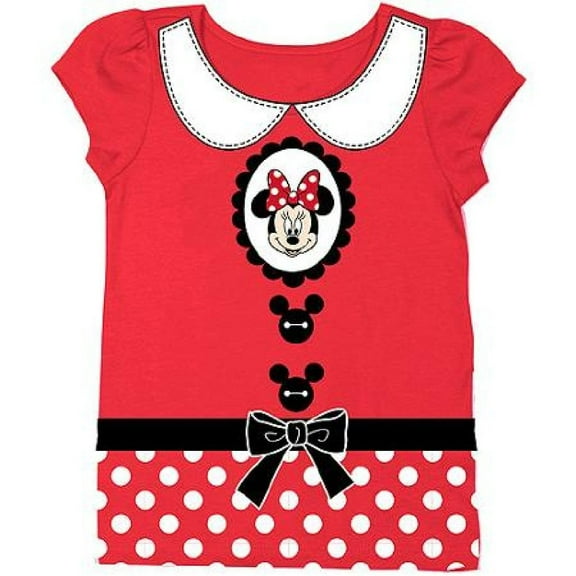 Disney Minnie Mouse Toddler Girls' Costume Dress Up Tee T-Shirt 3T