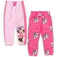 thumbnail image 1 of Disney Minnie Mouse Toddler Girls Fleece 2 Pack Jogger Pants Toddler to Big Kid, 1 of 5