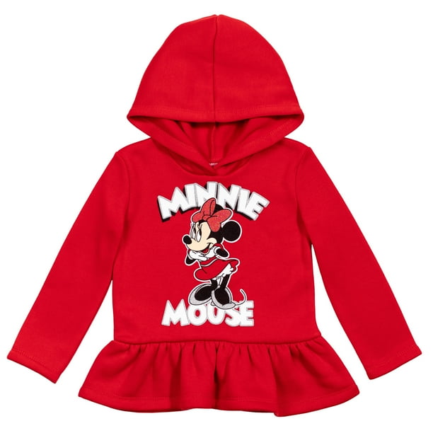 Disney Minnie Mouse Toddler Girls Fleece Pullover Hoodie Infant to