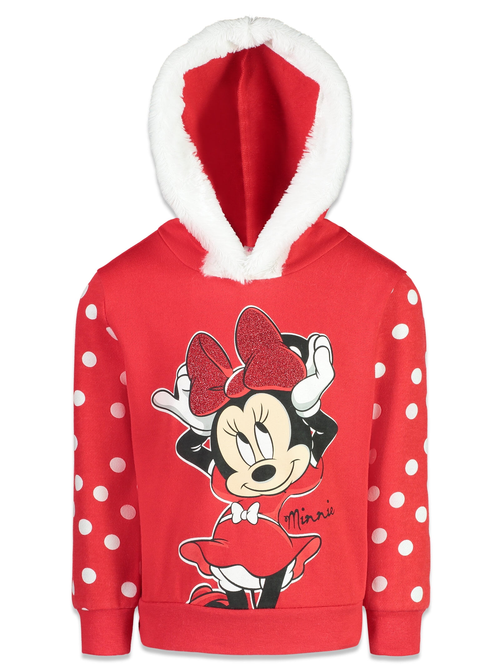 Disney Minnie Mouse Toddler Girls Fleece Pullover Hoodie Toddler