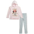 thumbnail image 1 of Disney Minnie Mouse Toddler Girls Fleece Pullover Hoodie and Pants Outfit Set Infant to Little Kid, 1 of 5
