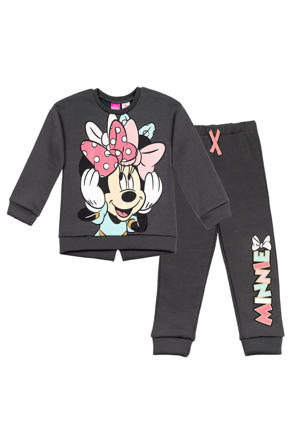 Minnie Mouse Toddler Girls Fleece Sweatshirt and Pants Set Infant to Big Kid
