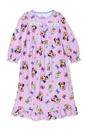 Minnie Mouse Toddler Girls Granny Gown Nightgown 8, Purple
