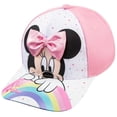 thumbnail image 1 of Disney Minnie Mouse Toddler Girls Pink Baseball Cap - Many Styles - Ages 2-4 Years - Adjustable Velcro Closure, 1 of 7