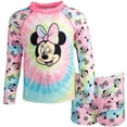 thumbnail image 1 of Disney Minnie Mouse Toddler Girls Rash Guard and Swim Shorts Set Infant to Big Kid, 1 of 5