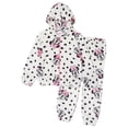 thumbnail image 1 of Disney Minnie Mouse Toddler Girls’ Sherpa Outfit Set - Two Piece Fuzzy Zip-Up Hoodie Jacket & Jogger Pants with Allover Print (Ivory, 4T), 1 of 5