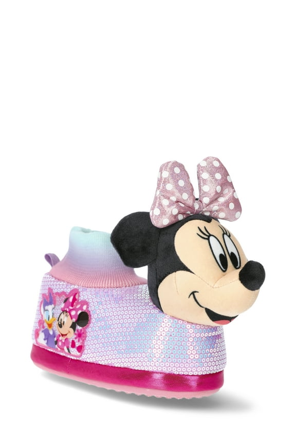 Disney Minnie Mouse Toddler Girls Slippers