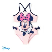 Disney Minnie Mouse Toddler Girls Swimsuits Graphic One Piece Swimwear Bikini Sizes 2-6