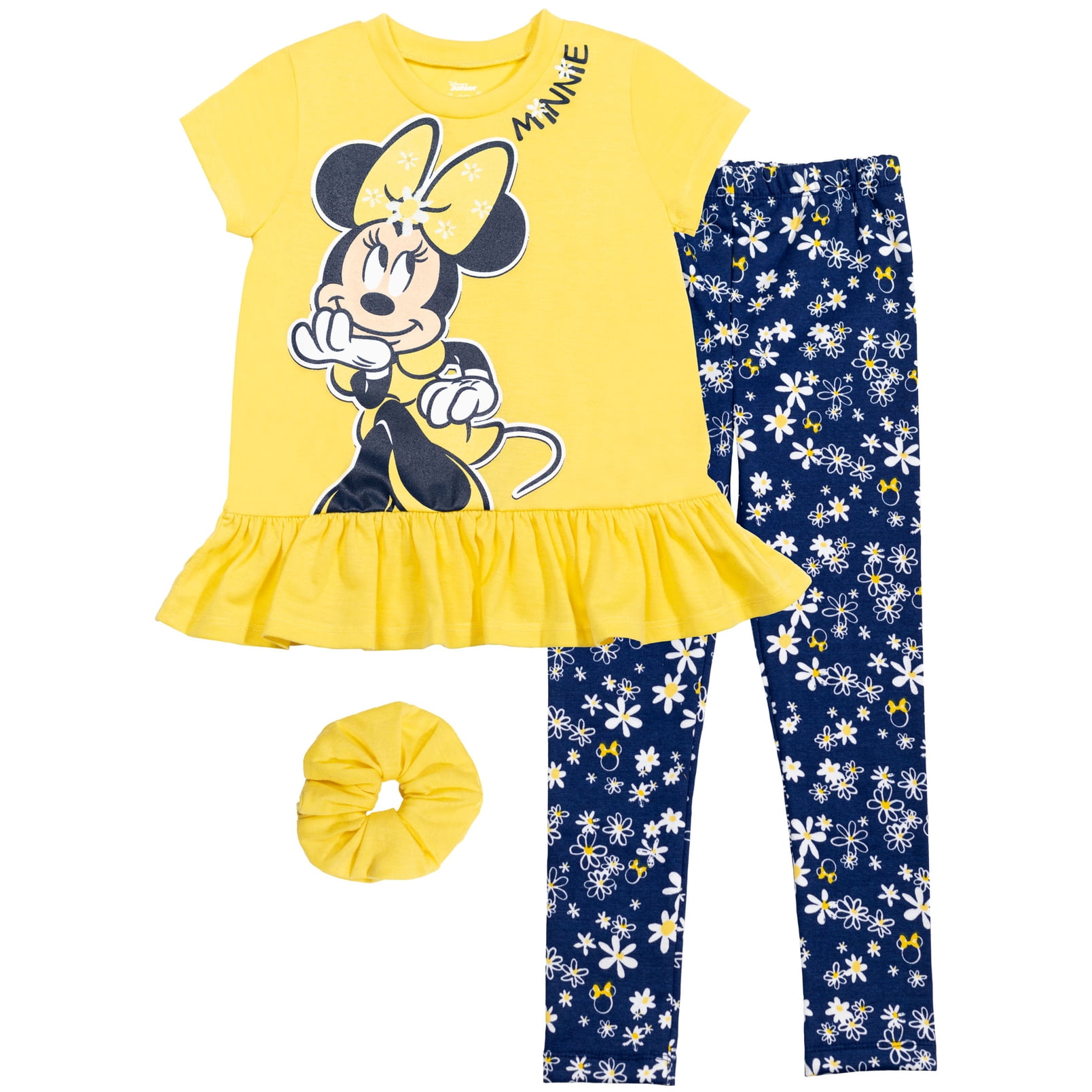 Nautinati Girls' Sleeveless Disney Minnie Mouse All-over Print Jumpsuit