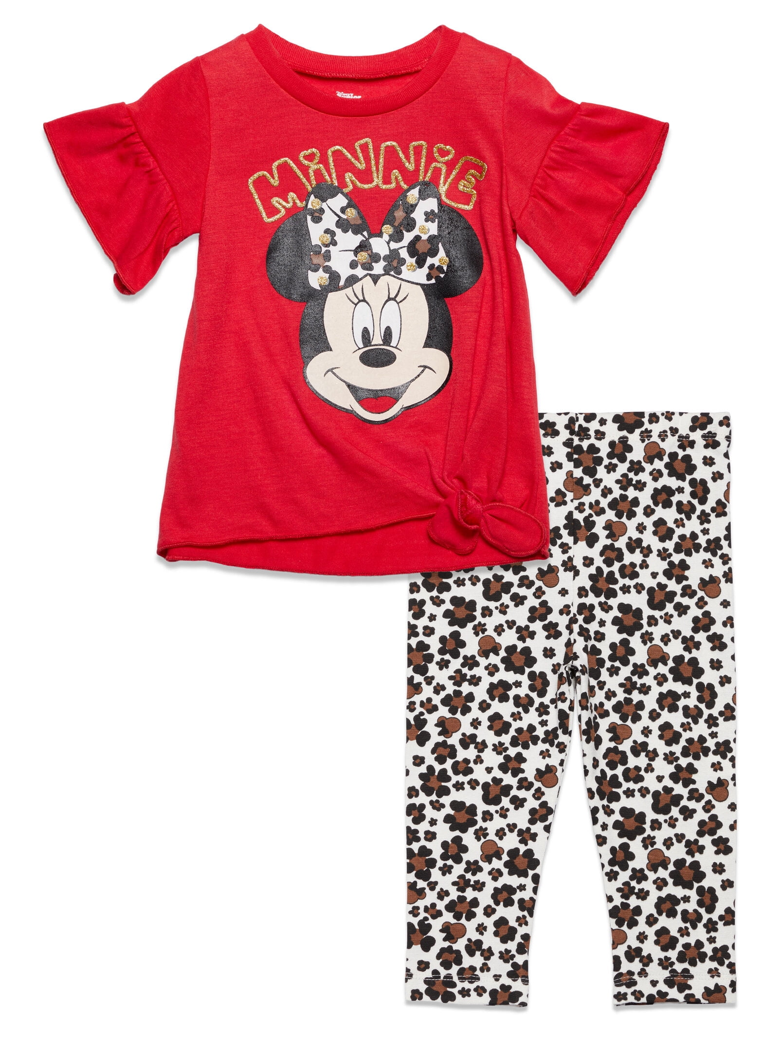 Disney Minnie Mouse Toddler Girls TShirt and Leggings Outfit Set