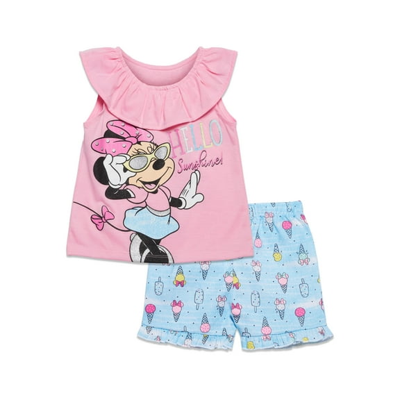 Disney Minnie Mouse Toddler Girls Tank Top and Shorts