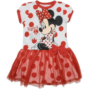 Disney Minnie Mouse Toddler Girls Tulle Dress Toddler to Big Kid