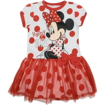 Disney Minnie Mouse Toddler Girls Tulle Dress Toddler to Big Kid