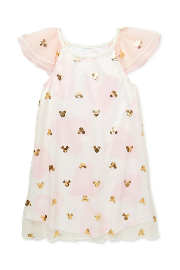 Disney Minnie Mouse Toddler Girls Valentine's Day Nightgown, Sizes 12M-5T