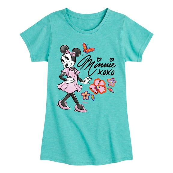 Disney - Minnie Mouse - Toddler & Youth Girls Short Sleeve Graphic T-Shirt