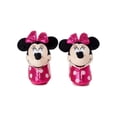 thumbnail image 1 of Disney Minnie Mouse Toddler's Slip-Resistant Loafer Slippers, Closed Toe Pink, 11/12, 1 of 4