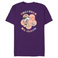 thumbnail image 1 of Disney Minnie Mouse Together We Bloom Springtime Flower - Short Sleeve Blended T-Shirt for Adults - Customized-Purple, 1 of 5