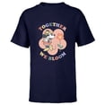 thumbnail image 1 of Disney Minnie Mouse Together We Bloom Springtime Flower - Short Sleeve T-Shirt for Kids - Customized-Navy, 1 of 5