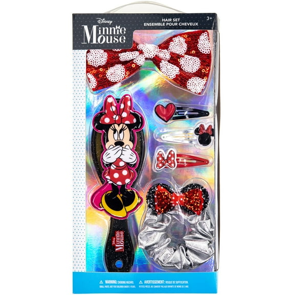 Disney Minnie Mouse - Townley Girl Hair Accessories Set for Girls, Ages 3+ (6 CT)