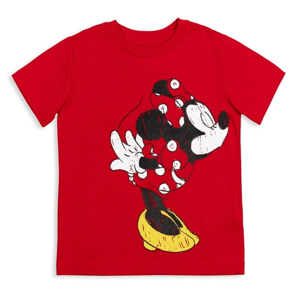 Disney Minnie Mouse Valentines Day Toddler Girls T-Shirt Toddler to Big Kid