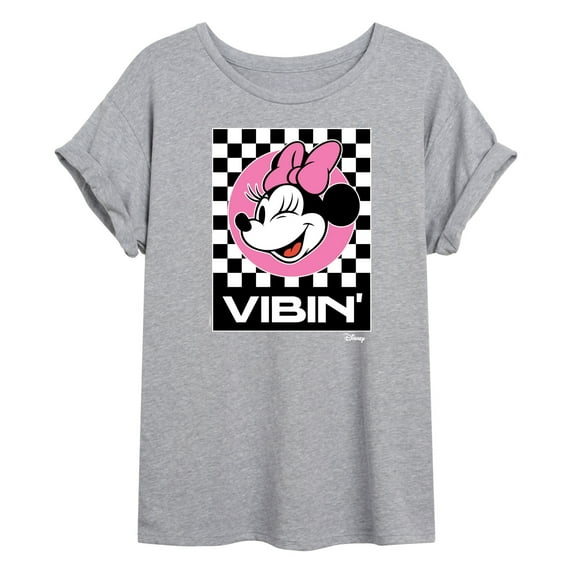 Disney - Minnie Mouse - Vibin' - Juniors Ideal Flowy Muscle T-Shirt