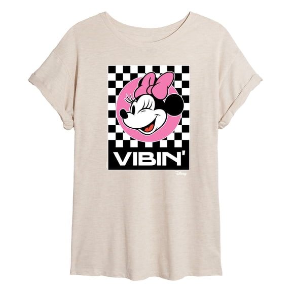 Disney - Minnie Mouse - Vibin' - Juniors Ideal Flowy Muscle T-Shirt