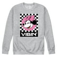 thumbnail image 1 of Disney - Minnie Mouse - Vibin' - Men's Crew Neck Fleece Pullover, 1 of 5