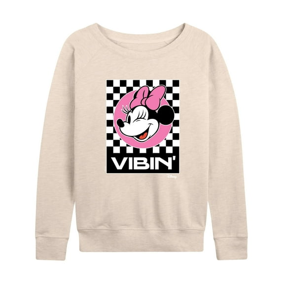 Disney - Minnie Mouse - Vibin' - Women's Lightweight French Terry Long Sleeve Shirt