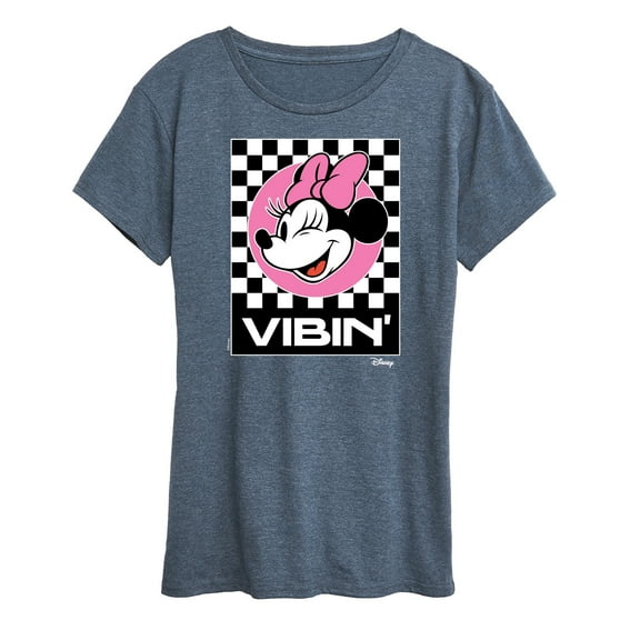 Disney - Minnie Mouse - Vibin' - Women's Short Sleeve Graphic T-Shirt