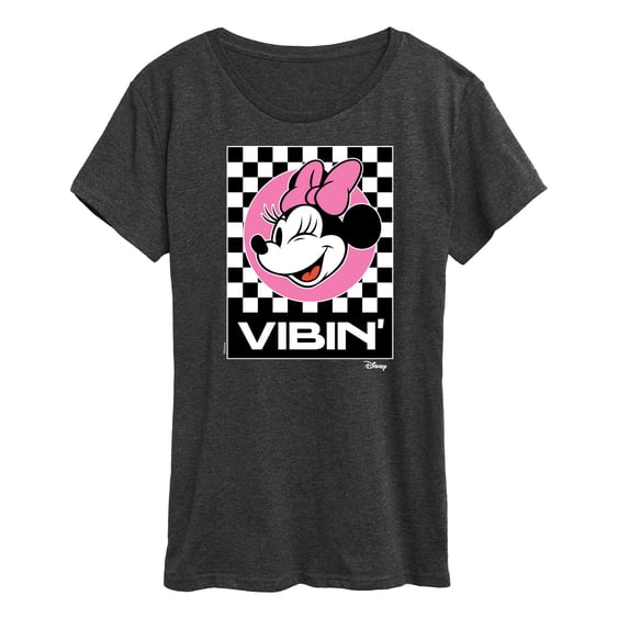Disney - Minnie Mouse - Vibin' - Women's Short Sleeve Graphic T-Shirt