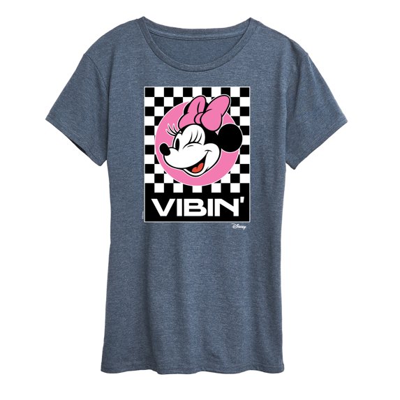 Disney - Minnie Mouse - Vibin' - Women's Short Sleeve Graphic T-Shirt